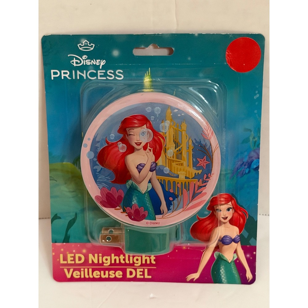 Disney Princess Ariel LED Nightlight Little Mermaid Rotary Shade 19095 NEW